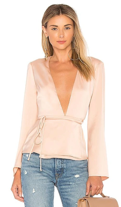 L'academie The Eliot Blouse In Pink
