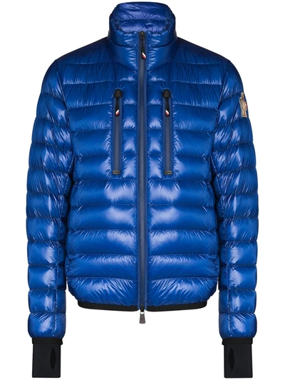 Moncler Grenoble Water Repellent Down Puffer Jacket In Blue