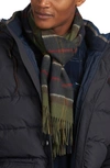 Barbour Moresdale Lambswool & Cashmere Tartan Scarf In Multicolor