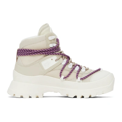 Moncler Off-white Glacier Boots In 034 White