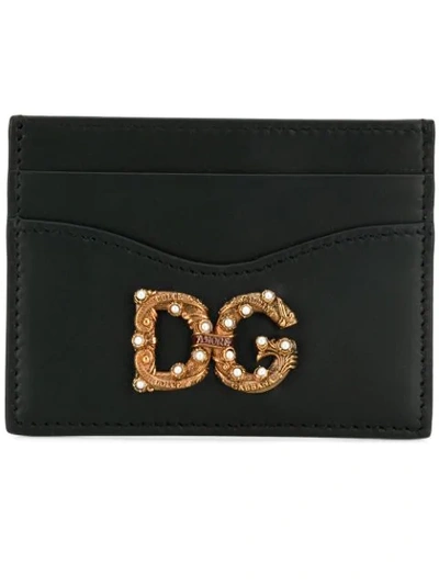 Dolce & Gabbana Dg Amore Cardholder In Black