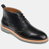 Thomas & Vine Booker Plain Toe Leather Chukka Boot In Black