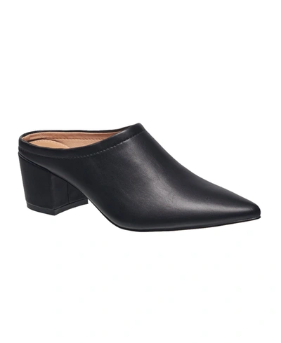 French Connection Women's Terra Pointy Toe Mules Women's Shoes In Black