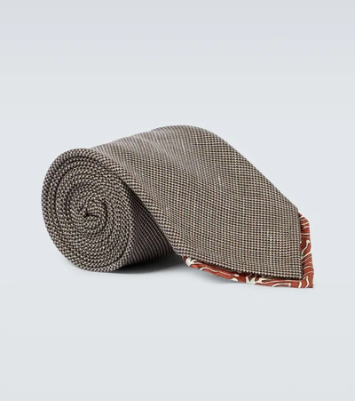 Bram Monterosso Wool Tie In Multicoloured