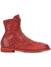 Guidi Ankle Boots In Red