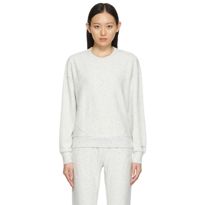 Rag & Bone City Donegal Organic French Cotton-terry Sweatshirt In Ivory Multi