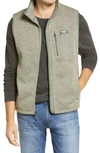 L.l.bean Sweater Fleece Vest In Eucalyptus/ Thyme