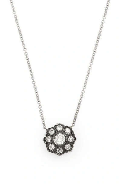Sethi Couture Ivy Diamond Pendant Necklace In White Gold