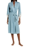 Natori Luxe Shangri-la Tencel™ Wrap Robe In Heather Stone Blue
