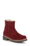 Bos. & Co. Calib Waterproof Bootie In Sangria Suede