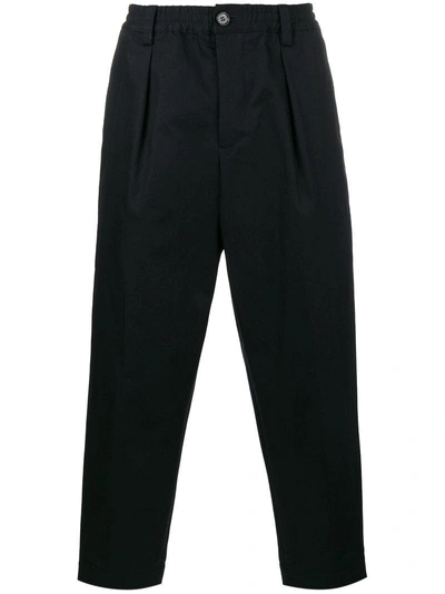 Marni Cropped Relaxed Trousers - Blue