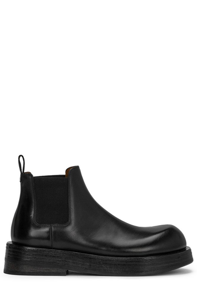 Marsèll Musona Ankle Boots In Leather In Negro