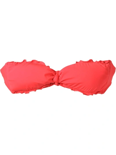 Amir Slama Bandeau Bikini Top In Red