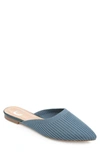 Journee Collection Women's Aniee Knit Mules In Blue