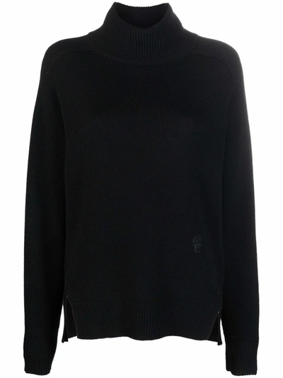 Chloé Roll Neck Cashmere Jumper In Schwarz