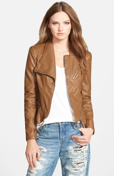 Blanknyc Faux Leather Jacket In Brown