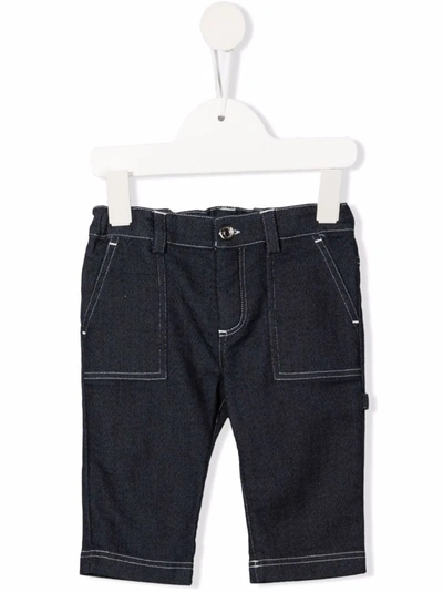 Dolce & Gabbana Babies' Slim-cut Chino Jeans In Blue