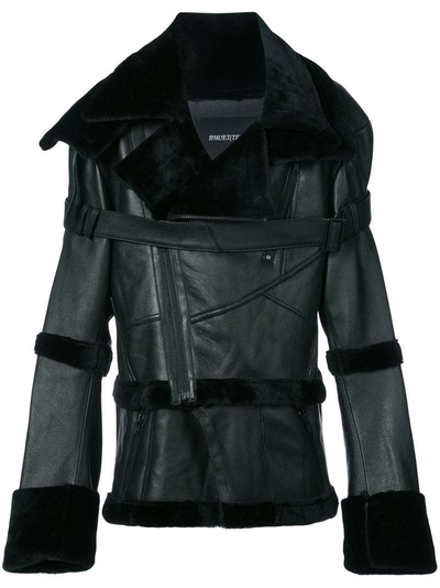 Bmuette Bmuet(te) Fur Belt Jacket - Black