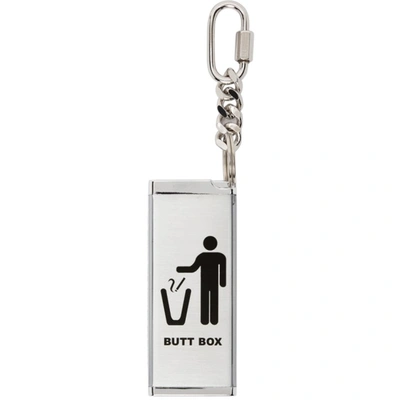 In Gold We Trust Paris Ssense Exclusive Silver Butt Box Keychain In Glass |  ModeSens