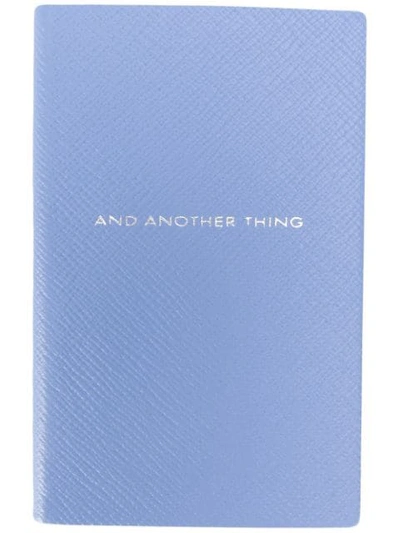 Smythson And Another Thing Notebook In Blue