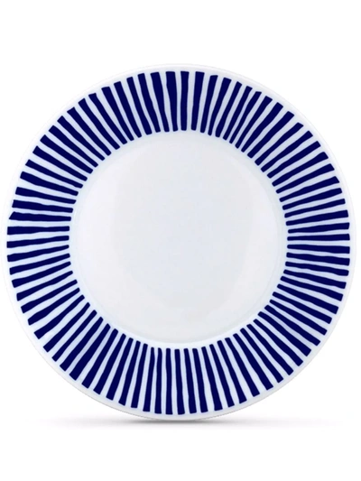 Sargadelos Ladeira Porcelain Deep Plate (set Of 6) In Blau