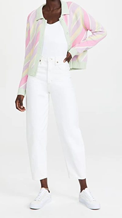 Olivia Rubin Bettina Striped Cotton Cardigan In Multicoloured