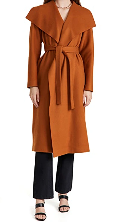 Rosetta Getty Wrap Robe Coat In Tan