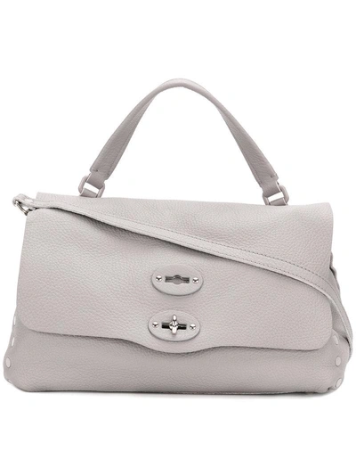 Zanellato Flip Lock Tote  In Grey