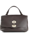 Zanellato Small 'postina' Satchel In Brown