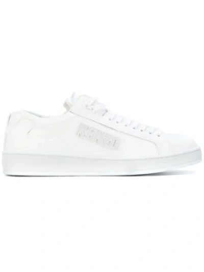 Kenzo Tennix Logo Sneakers In White