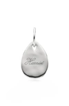 Monica Vinader Engravable Ziggy Petal Pendant Necklace In Silver