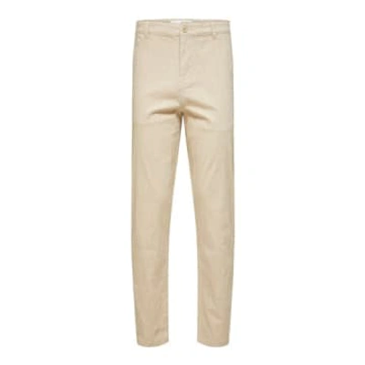 Selected Homme Slim Tapered Suit Pants In Beige-neutral