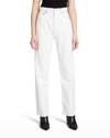 Agolde 90s Crop Mid Rise Straight Jeans Element In Drum (off White