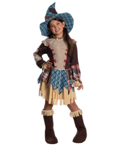 Buyseasons Kids'  Big Girls Scarecrow Costume In Brown