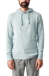 Faherty Slub Cotton Hoodie In Hull Teal