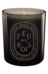 Diptyque Feu De Bois (fire Wood) Scented Candle, 10.2 oz In Black Vessel