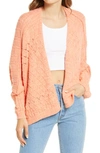 Free People Sunset Cruise Cardigan In Pinched Cheeks Combo