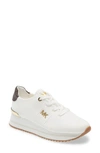 Michael Michael Kors Monique Knit Sneaker In Optic White