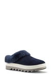 Cougar Pronya Genuine Shearling Slide In Indigo