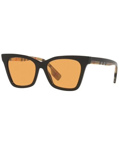 Burberry Elsa Dark Orange Cat Eye Ladies Sunglasses Be4346f 394274 55