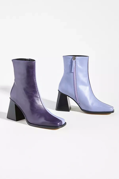 Alohas South Bicolour Ankle Boots Lilac In Purple