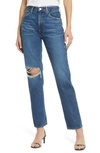Etica Finn Slim Straight-leg Jeans In Blue