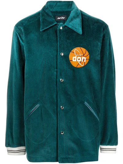 Just Don Basketball Corduroy Jacket In Blue