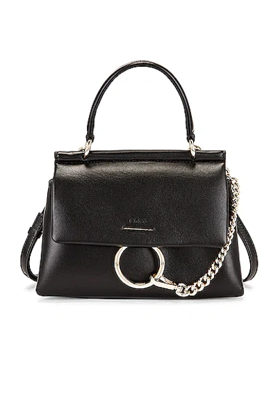 Chloé Small Faye Top Handle Bag In Nero