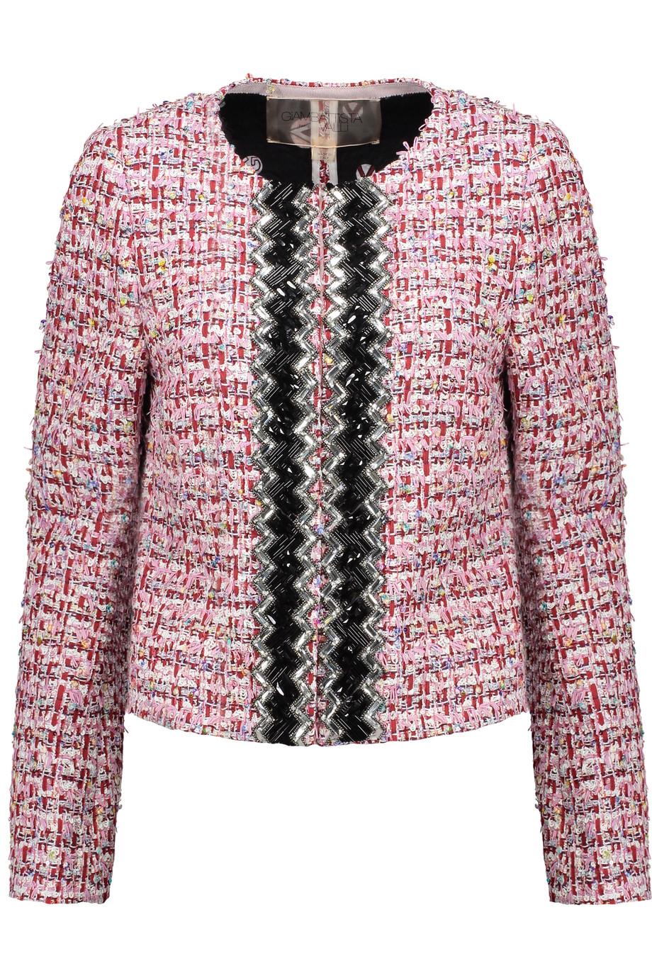 Giambattista Valli Embellished Cotton-blend BouclÉ-tweed Jacket | ModeSens