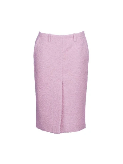 Marni Textured Pencil Skirt In Light Pink