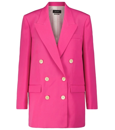 Isabel Marant Double Breasted Blazer In Pink