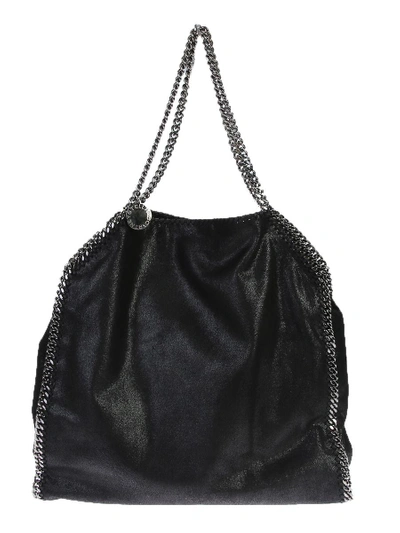 Stella Mccartney Faux Leather Falabella Large Bag In Black