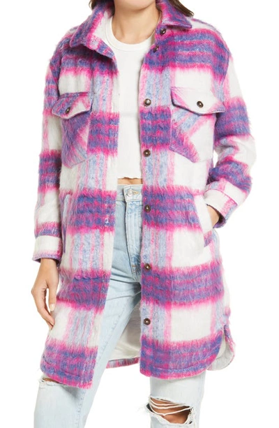 Blanknyc Plaid Long Shirt Jacket In Prime Time ModeSens