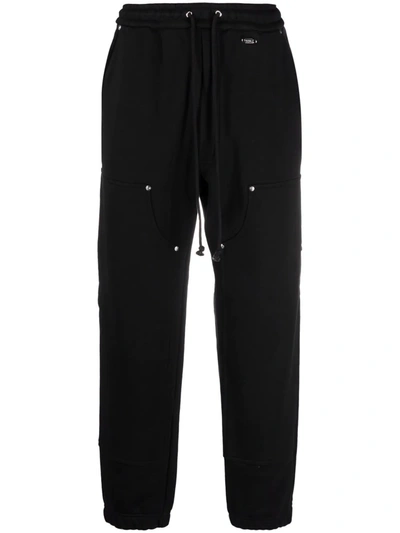 032c Straight-leg Organic Cotton Track Trousers In Black